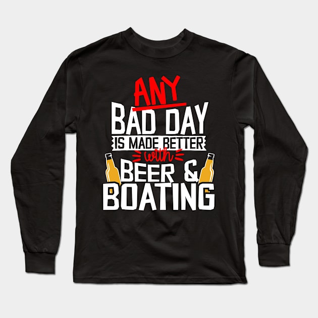 boat Long Sleeve T-Shirt by CurlyDesigns